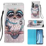 For Xiaomi Mi 10S 3D Painting Horizontal Flip Leather Case with Holder & Card Slot & Wallet & Lanyard(Owl)