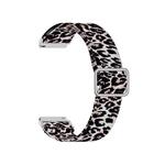 20mm For Samsung Galaxy Watch3 41mm Adjustable Elastic Printing Watch Band(Leopard)