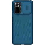 For Xiaomi Redmi Note 10 Pro / 10 Pro Max NILLKIN Black Mirror Series PC Camshield Full Coverage Dust-proof Scratch Resistant Case(Blue)