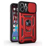 For iPhone 11 Sliding Camera Cover Design TPU+PC Protective Case (Red)
