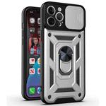 For iPhone 11 Pro Max Sliding Camera Cover Design TPU+PC Protective Case (Silver)