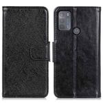 For Motorola Moto G50 Nappa Texture Horizontal Flip Leather Case with Holder & Card Slots & Wallet(Black)