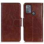 For Motorola Moto G50 Nappa Texture Horizontal Flip Leather Case with Holder & Card Slots & Wallet(Brown)