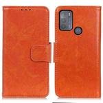 For Motorola Moto G50 Nappa Texture Horizontal Flip Leather Case with Holder & Card Slots & Wallet(Orange)