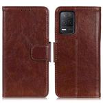 For OPPO Realme V13 5G / 8 Pro 5G Nappa Texture Horizontal Flip Leather Case with Holder & Card Slots & Wallet(Brown)