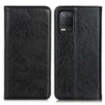 For Realme 9 5G / Realme 8 5G / Realme V13 5G Magnetic Crazy Horse Texture Horizontal Flip Leather Case(Black)