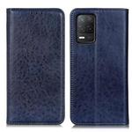 For Realme 9 5G / Realme 8 5G / Realme V13 5G Magnetic Crazy Horse Texture Horizontal Flip Leather Case(Blue)