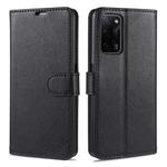 For OPPO A55 5G AZNS Sheepskin Texture Horizontal Flip Leather Case with Holder & Card Slots & Wallet(Black)