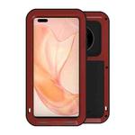 For Huawei Mate 40 Pro+ LOVE MEI Metal Shockproof Waterproof Dustproof Protective Case without Glass(Red)