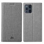 For OPPO Find X3 Pro ViLi DMX Series Shockproof TPU + PU Leather Magnetic Attraction Horizontal Flip Case with Card Slot & Holder(Grey)