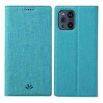 For OPPO Find X3 Pro ViLi DMX Series Shockproof TPU + PU Leather Magnetic Attraction Horizontal Flip Case with Card Slot & Holder(Blue)