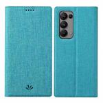 For OPPO Reno5 5G ViLi DMX Series Shockproof TPU + PU Leather Magnetic Attraction Horizontal Flip Case with Card Slot & Holder(Blue)