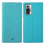 For Xiaomi Redmi Note 10 Pro / Note 10 Pro Max ViLi DMX Series Shockproof TPU + PU Leather Magnetic Attraction Horizontal Flip Case with Card Slot & Holder(Blue)