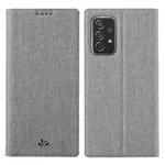 For Samsung Galaxy A52 5G / 4G ViLi DMX Series Shockproof TPU + PU Leather Magnetic Attraction Horizontal Flip Case with Card Slot & Holder(Grey)