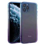For iPhone 11 Pro Straight Edge Gradient Color TPU Protective Case (Blue Purple)