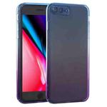 Straight Edge Gradient Color TPU Protective Case For iPhone 8 Plus / 7 Plus(Blue Purple)