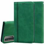 For Huawei P smart 2021 Frosted Business Magnetic Horizontal Flip PU Leather Case with Holder & Card Slot & Lanyard(Green)