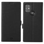 For Motorola Moto G30 / G10 ViLi K Series Shockproof TPU + PU Leather Magnetic Buckle Horizontal Flip Case with Card Slots & Wallet & Holder(Black)