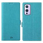 For OnePlus 9 ViLi K Series Shockproof TPU + PU Leather Magnetic Buckle Horizontal Flip Case with Card Slots & Wallet & Holder(Blue)