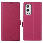 For OnePlus 9 Pro ViLi K Series Shockproof TPU + PU Leather Magnetic Buckle Horizontal Flip Case with Card Slots & Wallet & Holder(Rose Red)