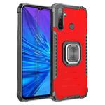For OPPO Realme 5 Fierce Warrior Series Armor All-inclusive Shockproof Aluminum Alloy + TPU Protective Case with Ring Holder(Red)