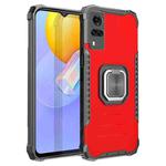 For vivo Y51(2020) / Y31 Fierce Warrior Series Armor All-inclusive Shockproof Aluminum Alloy + TPU Protective Case with Ring Holder(Red)