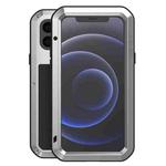 For iPhone 12 mini LOVE MEI Metal Shockproof Life Waterproof Dustproof Protective Case (Silver)