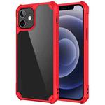 For iPhone 12 mini Shockproof Glossy Acrylic + TPU Protective Case (Red)