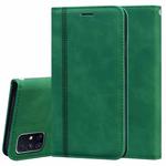 For Samsung Galaxy M31s Frosted Business Magnetic Horizontal Flip PU Leather Case with Holder & Card Slot & Lanyard(Green)