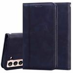 For Samsung Galaxy S21 5G Frosted Business Magnetic Horizontal Flip PU Leather Case with Holder & Card Slot & Lanyard(Black)