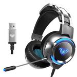 AULA G91 7.1 Channel USB LED Gaming Headset with Mic(Dark Grey)