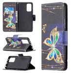 For Xiaomi Redmi Note 10 Pro Colored Drawing Pattern Horizontal Flip Leather Case with Holder & Card Slots & Wallet(Big Butterfly)