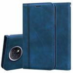 For Xiaomi Redmi Note 9T Frosted Business Magnetic Horizontal Flip PU Leather Case with Holder & Card Slot & Lanyard(Blue)