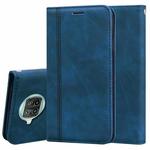 For Xiaomi Mi 10T Lite 5G Frosted Business Magnetic Horizontal Flip PU Leather Case with Holder & Card Slot & Lanyard(Blue)