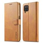 For Samsung Galaxy F62 / M62 LC.IMEEKE Calf Texture Horizontal Flip Leather Case with Holder & Card Slots & Wallet(Yellow)