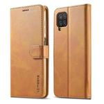 For Samsung Galaxy F62 / M62 LC.IMEEKE Calf Texture Horizontal Flip Leather Case with Holder & Card Slots & Wallet(Yellow)