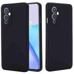 For OnePlus 9 Solid Color Liquid Silicone Dropproof Full Coverage Protective Case(Black)