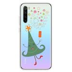 For Xiaomi Redmi Note 8 Trendy Cute Christmas Patterned Clear TPU Protective Case(Happy Christmas Tree)