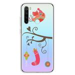 For Xiaomi Redmi Note 8 Trendy Cute Christmas Patterned Clear TPU Protective Case(Gift Bird)