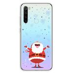 For Xiaomi Redmi Note 8 Trendy Cute Christmas Patterned Clear TPU Protective Case(Santa Claus)