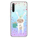 For Xiaomi Redmi Note 8 Trendy Cute Christmas Patterned Clear TPU Protective Case(Gift Rabbit)
