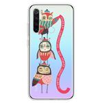 For Xiaomi Redmi Note 8 Trendy Cute Christmas Patterned Clear TPU Protective Case(Red Band Bird)
