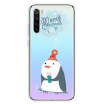 For Xiaomi Redmi Note 8 Trendy Cute Christmas Patterned Clear TPU Protective Case(Penguin)