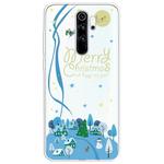 For Xiaomi Redmi Note 8 Pro Trendy Cute Christmas Patterned Clear TPU Protective Case(Ice World)