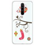 For Xiaomi Redmi Note 8 Pro Trendy Cute Christmas Patterned Clear TPU Protective Case(Gift Bird)