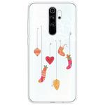 For Xiaomi Redmi Note 8 Pro Trendy Cute Christmas Patterned Clear TPU Protective Case(White Tree Gift)