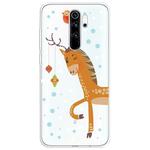 For Xiaomi Redmi Note 8 Pro Trendy Cute Christmas Patterned Clear TPU Protective Case(Big Deer)