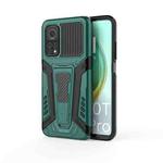 For Xiaomi Mi 10T 5G / 10T Pro 5G War Chariot Series Armor All-inclusive Shockproof PC + TPU Protective Case with Invisible Holder(Green)