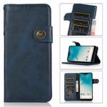 For Wiko Y51 KHAZNEH Dual-Splicing Cowhide Texture Horizontal Flip Leather Case with Holder & Card Slots & Wallet & Photo Frame & Lanyard(Blue)