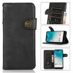 For iPhone 12 mini KHAZNEH Dual-Splicing Cowhide Texture Horizontal Flip Leather Case with Holder & Card Slots & Wallet & Lanyard (Black)